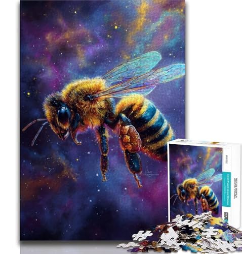 Galaxy Bee 1000-teiliges Puzzle für Erwachsene und Jugendliche, Denkspiel, Wanddekoration, einzigartige Geburtstags (38x26cm) von LYXIANY