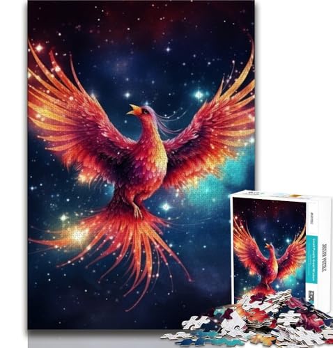 Galaxy Bird of Phoenix 1000-teiliges Puzzle für Erwachsene und Jugendliche, Denkspiel, Wanddekoration, einzigartige Geburtstags (38x26cm) von LYXIANY