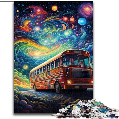 Galaxy Bus-Puzzle, 1000 Teile, für Erwachsene, Holzpuzzle für Erwachsene, ideal für Familienspaß, Entspannung, 50x75cm Galaxy Bus-Puzzle, 1000 Teile, für Erwachsene, Holzpuzzle für Erwachsene, ideal für Familienspaß, Entspannung, 50x75cm von LYXIANY