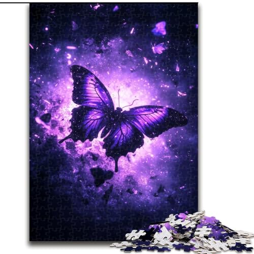 Galaxy Butterfly Puzzles 1000 Teile für Erwachsene, helfen dem Gehirn, süchtig machendes Spielzeug zu trainieren, um Geduld zu fördern, perfekte Dekoration (Größe 26x38cm) von LYXIANY