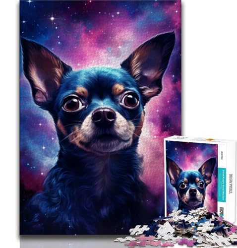Galaxy Chihuahua-Puzzles für Teenager, Lernspiel-Herausforderungsspielzeug, ganze Familie (50x75cm) von LYXIANY