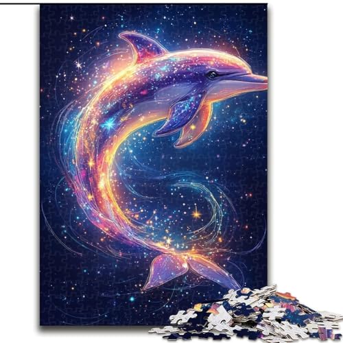 Galaxy Dolphin 1000-teiliges Puzzle für Teenager, Geschenke, Lernspiele, Heimdekoration, einzigartige Heimdekoration und Geschenke, 26x38cm Galaxy Dolphin 1000-teiliges Puzzle für Teenager, Geschenke, Lernspiele, Heimdekoration, einzigartige Heimdekoration und Geschenke, 26x38cm von LYXIANY