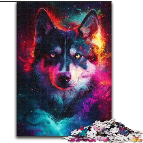 Galaxy Labrador Puzzle für 1000 Teile aus Holz, anspruchsvolles Denkspiel für Teenager, Spaß für den Spieleabend mit der Familie, Größe 50x75cm von LYXIANY