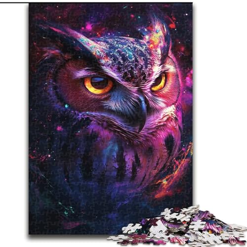 Galaxy Owl Puzzles für 1000 Teile aus Holz, anspruchsvolles Denkspiel für Teenager, Spaß für den Spieleabend mit der Familie, Größe 50x75cm Galaxy Owl Puzzles für 1000 Teile aus Holz, anspruchsvolles Denkspiel für Teenager, Spaß für den Spieleabend mit der Familie, Größe 50x75cm von LYXIANY