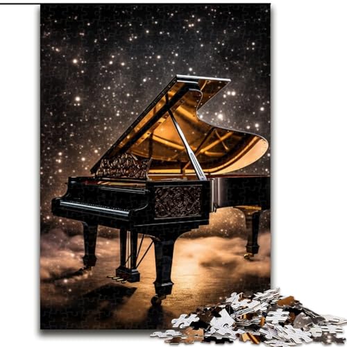 Galaxy Piano Puzzle, 1000 Teile, Holzpuzzle für Teenager und Jugendliche, ideales Geburtstags, Größe: 50x75cm von LYXIANY