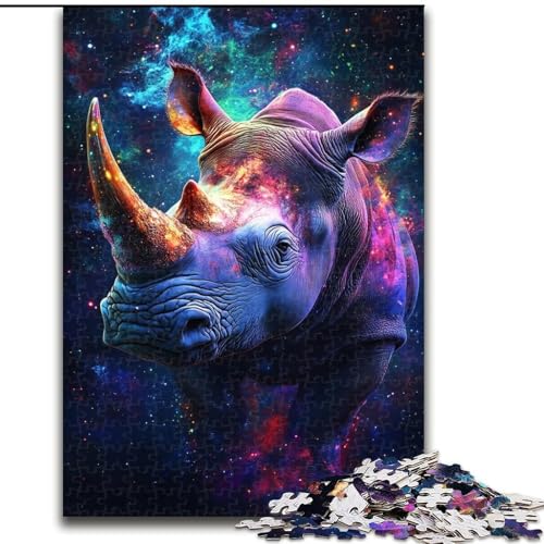 Galaxy Rhino Puzzles für Erwachsene 1000 Puzzles, Lernspiele, Heimdekorationsangebot als Geschenk für die ganze Familie (26x38cm) von LYXIANY