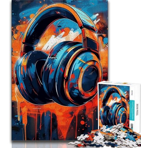 Gaming-Headset-Puzzles für Erwachsene und Jugendliche, 1000 Teile, helfen dem Gehirn, süchtig machendes Spielzeug zu trainieren, um Geduld zu fördern, tolles Geschenk (75x50cm) von LYXIANY