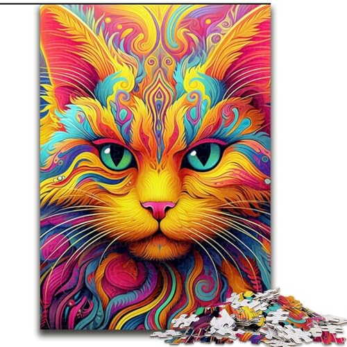 Gelbe Katze, 1000-teiliges Puzzle, anspruchsvolles Denkspiel für Teenager, 26x38cm Gelbe Katze, 1000-teiliges Puzzle, anspruchsvolles Denkspiel für Teenager, 26x38cm von LYXIANY