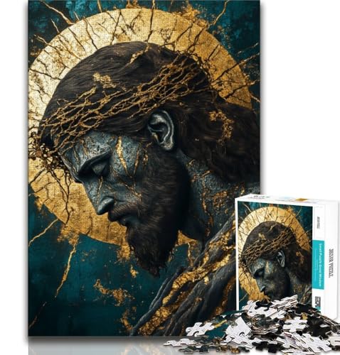 Golden Fantasy Jesus Puzzle für Erwachsene 1000 Teile Puzzle, Denkspiel Wanddekoration Einzigartige Geburtstags 50x75cm Golden Fantasy Jesus Puzzle für Erwachsene 1000 Teile Puzzle, Denkspiel Wanddekoration Einzigartige Geburtstags 50x75cm von LYXIANY