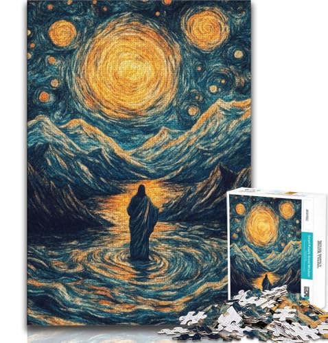 Golden Jesus Puzzle für Erwachsene 1000 Teile Puzzle, Denkspiel Wanddekoration Einzigartige Geburtstags 38x26cm Golden Jesus Puzzle für Erwachsene 1000 Teile Puzzle, Denkspiel Wanddekoration Einzigartige Geburtstags 38x26cm von LYXIANY
