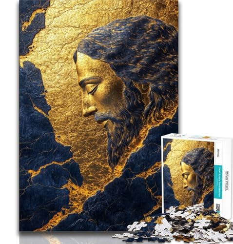Golden Jesus Puzzle für Erwachsene 1000 Teile Puzzle, Denkspiel Wanddekoration Einzigartige Geburtstags 38x26cm Golden Jesus Puzzle für Erwachsene 1000 Teile Puzzle, Denkspiel Wanddekoration Einzigartige Geburtstags 38x26cm von LYXIANY