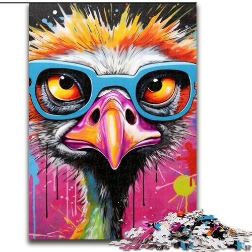 Graffiti-Malerei-Mops-Puzzle, 1000 Teile, für Erwachsene, Holzpuzzle für Erwachsene, ideal für Familienspaß, Entspannung, 50x75cm Graffiti-Malerei-Mops-Puzzle, 1000 Teile, für Erwachsene, Holzpuzzle für Erwachsene, ideal für Familienspaß, Entspannung, 50x75cm von LYXIANY