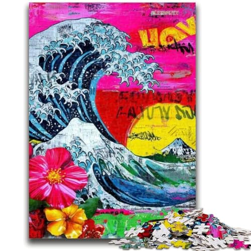 Graffiti-Puzzles für Erwachsene und Teenager, Puzzle, Spielzeug, Lernspiele, Stressabbau, tolle Geschenke und Spielzeuge (38x26cm) von LYXIANY