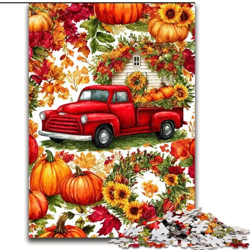 Halloween-Autos-Puzzle für Teenager, 1000 Teile, pädagogisches Spielzeug zum Stressabbau, ganze Familie (26x38cm) von LYXIANY