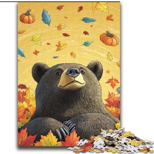 Halloween-Puzzle mit Braunbärenmotiv für Teenager, 2000 Puzzles, Lernspiele, Heimdekoration, Geschenk für die ganze Familie (70x100cm) von LYXIANY