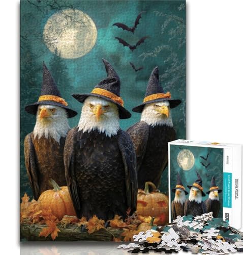 Halloween-Tier-Puzzles für Teenager, anspruchsvolles Spielzeug, jedes Teil ist einzigartig – anspruchsvolles Familienspiel (38x26cm) von LYXIANY