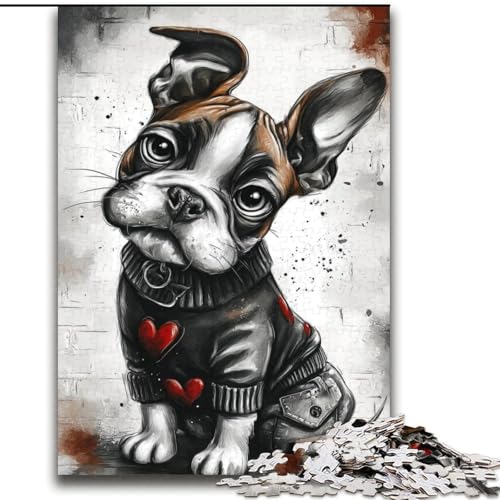 Happy Boxer Puppy Puzzle 2000 Teile für Erwachsene, anspruchsvolles Spielspielzeug, jedes Teil ist einzigartig – anspruchsvolles Familienspiel (70x100cm) von LYXIANY