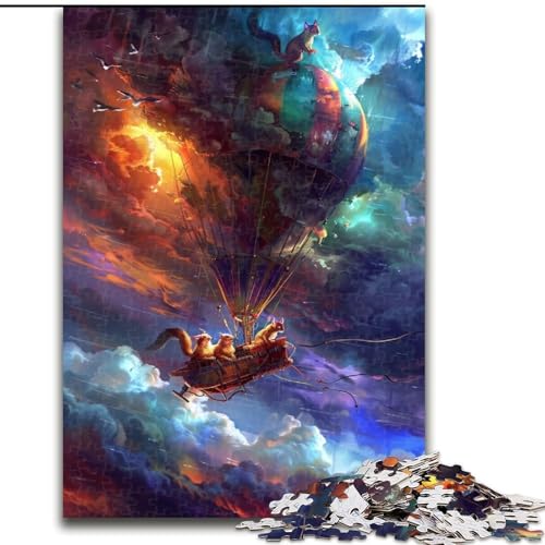 Heißluftballon, 1000-teiliges Puzzle für Erwachsene, Holzpuzzle für Erwachsene, anspruchsvolles DIY-Denkspiel für Teenager, Größe 50x75cm Heißluftballon, 1000-teiliges Puzzle für Erwachsene, Holzpuzzle für Erwachsene, anspruchsvolles DIY-Denkspiel für Teenager, Größe 50x75cm von LYXIANY