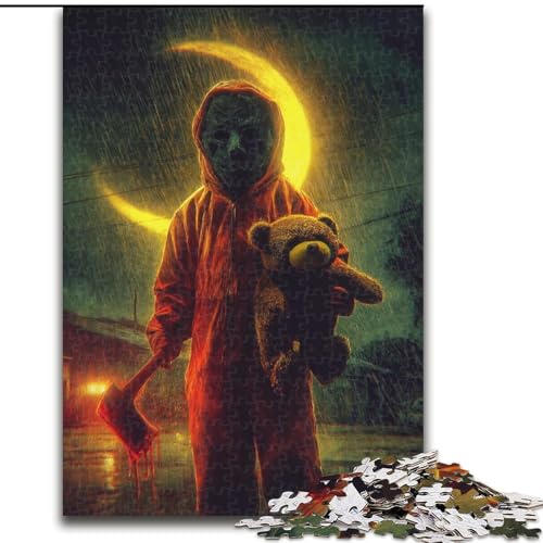 Horrorfilme-Puzzle mit 1000 Teilen für Erwachsene und Jugendliche ab 14 Jahren, Denksportaufgaben, Familienspiele, Weihnachts- und Geburtstagsgeschenke (50x75cm) von LYXIANY