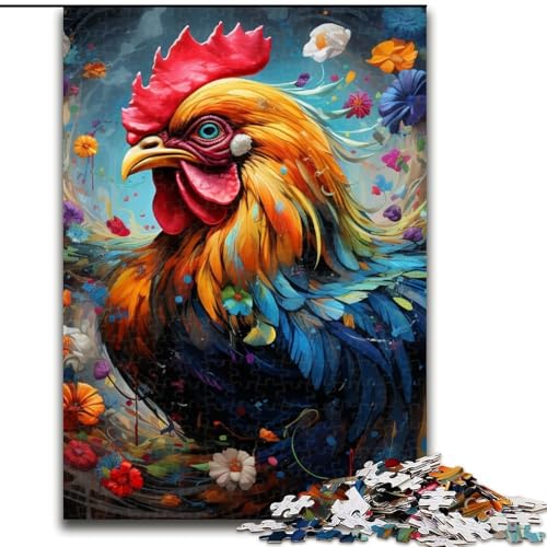 Hühner-Puzzle, 1000 Teile, für Erwachsene, anspruchsvolles Denkspiel für Teenager, Spaß für den Spieleabend mit der Familie, 50x75cm Hühner-Puzzle, 1000 Teile, für Erwachsene, anspruchsvolles Denkspiel für Teenager, Spaß für den Spieleabend mit der Familie, 50x75cm von LYXIANY