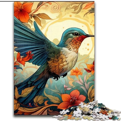 Hummingbird Art 1000-teiliges Puzzle für Erwachsene, anspruchsvolles Denkspiel für Teenager, Spaß für den Familienspieleabend, 50x75cm Hummingbird Art 1000-teiliges Puzzle für Erwachsene, anspruchsvolles Denkspiel für Teenager, Spaß für den Familienspieleabend, 50x75cm von LYXIANY