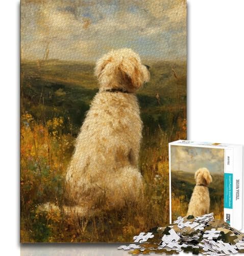 Hunde-Ölgemälde-Puzzle für Erwachsene, 1000-teiliges Puzzle, Denkspiel, Wanddekoration, einzigartige Geburtstags, 50x75cm Hunde-Ölgemälde-Puzzle für Erwachsene, 1000-teiliges Puzzle, Denkspiel, Wanddekoration, einzigartige Geburtstags, 50x75cm von LYXIANY