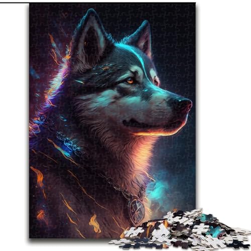 Husky-Hund, 1000-teiliges Puzzle für Erwachsene, Holzpuzzle für Erwachsene, anspruchsvolles DIY-Denkspiel für Teenager, Größe 50x75cm Husky-Hund, 1000-teiliges Puzzle für Erwachsene, Holzpuzzle für Erwachsene, anspruchsvolles DIY-Denkspiel für Teenager, Größe 50x75cm von LYXIANY