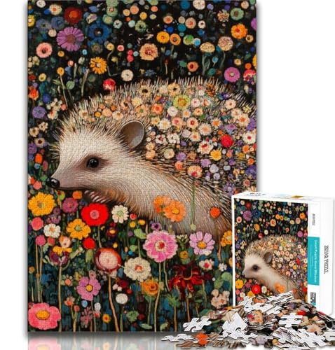 Igel-Kunst-Puzzle, 1000 Teile, für Teenager, Denksportspiel, Wanddekoration, einzigartige Geburtstags (50x75cm) von LYXIANY