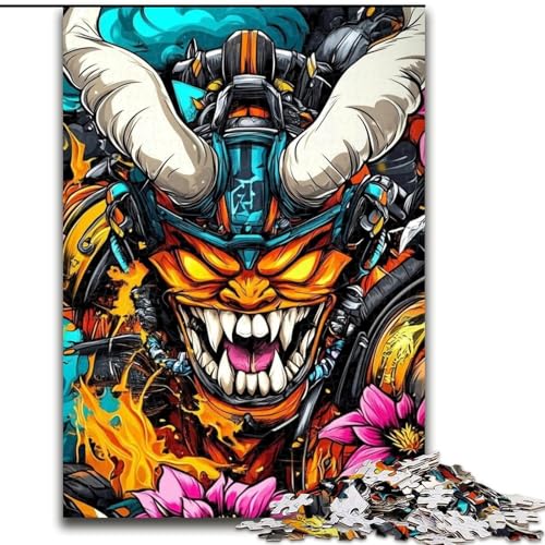Japanische Ninja-Puzzles für Erwachsene, 1000 Teile, anspruchsvolles Spielspielzeug, jedes Teil ist einzigartig – anspruchsvolles Familienspaßspiel (Größe 26x38cm) von LYXIANY