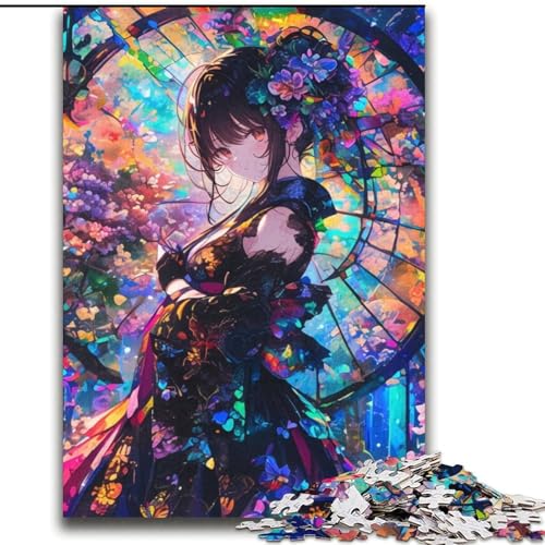 Japanisches Anime-Mädchen, 2000-teiliges Puzzle für Erwachsene und Jugendliche, Herausforderung der Gehirnintelligenz, süchtig machendes Spielzeug für die Heimdekoration (70x100cm) von LYXIANY