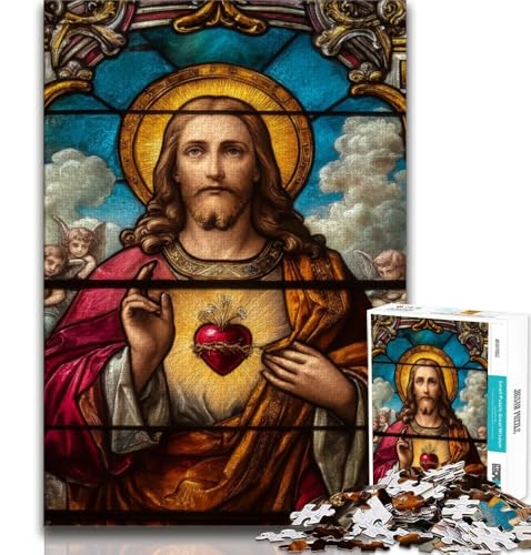 Jesus Art 1000-teiliges Puzzle für Erwachsene und Jugendliche, Quizspiel, Wanddekoration, einzigartige Geburtstags, 38x26cm von LYXIANY