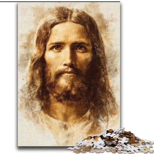 Jesus-Puzzle, 2000 Teile, für Jugendliche ab 14 Jahren, Geschenkideen zur Heimdekoration (70x100cm) von LYXIANY
