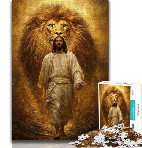 Jesus-Puzzle für Erwachsene, 1000 Teile, anspruchsvoll zu vervollständigen, Aber unterhaltsam und humorvoll, einzigartige Heimdekoration und Geschenke (50x75cm) von LYXIANY