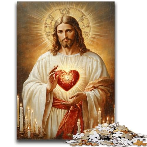 Jesus-Puzzle mit 1000 Teilen für Teenager, Geschenke, Quizspiel, Wanddekoration, einzigartige Geburtstags (50x75cm) von LYXIANY