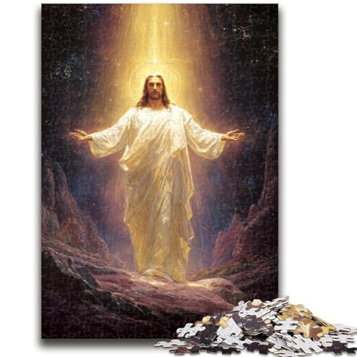Jesus-Puzzles für Erwachsene und Teenager, Puzzle, Spielzeug, Lernspiele, Stressabbau, tolle Geschenke und Spielzeuge (50x75cm) von LYXIANY