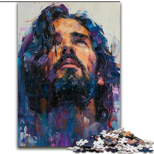 Jesus-Puzzles für Erwachsene und Teenager, anspruchsvolles Spiel und Lernspiel für die ganze Familie zum Geburtstag, Weihnachten (50x75cm) von LYXIANY