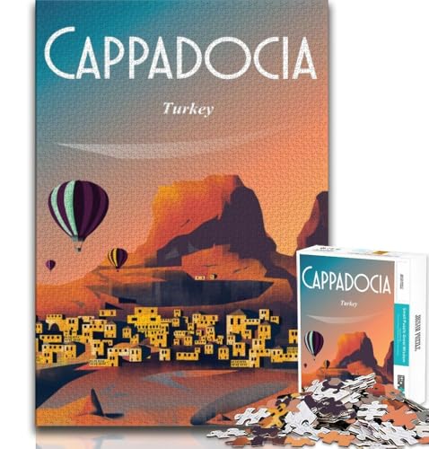 Kappadokien, Türkei-Poster, 1000-teiliges Puzzle für Erwachsene und Jugendliche, Quizspiel, Wanddekoration, einzigartige Geburtstags, 38x26cm von LYXIANY