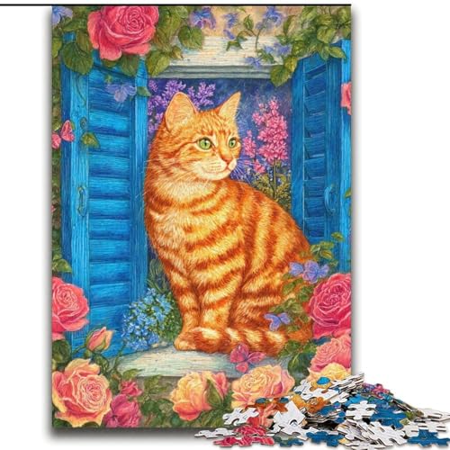 Katzen-Puzzle für Erwachsene, 2000 Teile, schwieriges, herausforderndes Spiel und Familienspiel, Künstlersammlung, bildende Kunst für Kinder ab 14 Jahren (70x100cm) von LYXIANY