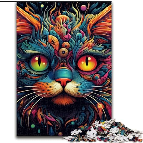 Katzen-Puzzle mit 1000 Teilen für Erwachsene, anspruchsvolles Denkspiel für Teenager, Spaß für den Spieleabend mit der Familie, 26x38cm Katzen-Puzzle mit 1000 Teilen für Erwachsene, anspruchsvolles Denkspiel für Teenager, Spaß für den Spieleabend mit der Familie, 26x38cm von LYXIANY
