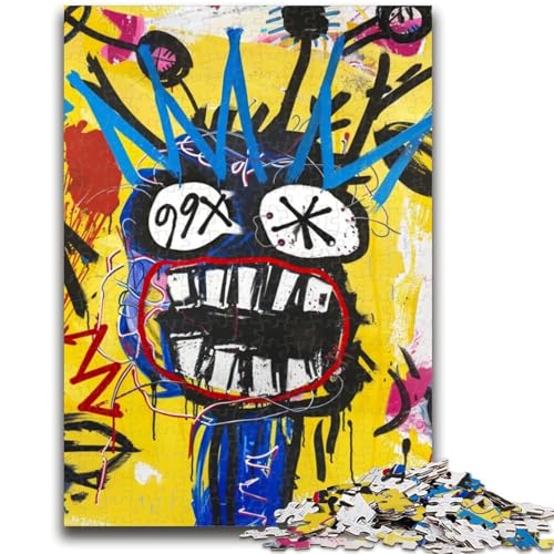 Kinderpuzzle im Basquiat-Stil für Erwachsene, 1000 Puzzles, anspruchsvolle Spielegeschenke, ganze Familie (38x26cm) von LYXIANY