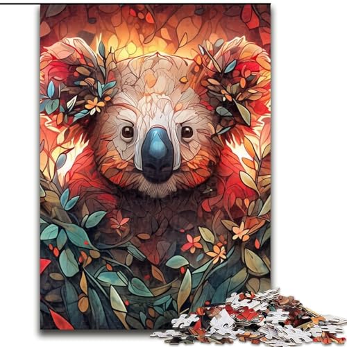 Koala-Puzzle mit 1000 Teilen, anspruchsvolles Rätsel, Denkspiel für Teenager, 26x38cm Koala-Puzzle mit 1000 Teilen, anspruchsvolles Rätsel, Denkspiel für Teenager, 26x38cm von LYXIANY