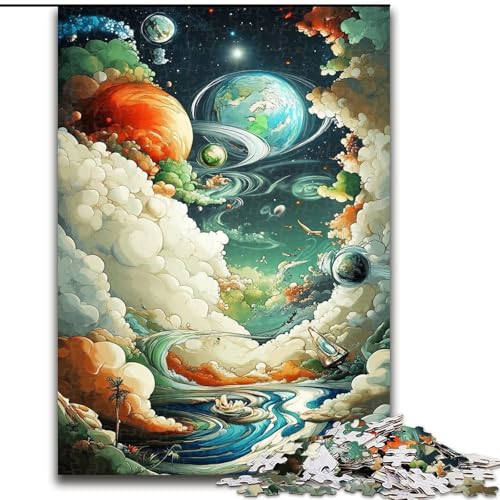 Kosmischer Nebel, Puzzle für Teenager, 1000 Teile, anspruchsvolles Spiel und Lernspiel für die ganze Familie zum Geburtstag, Weihnachten (26x38cm) von LYXIANY