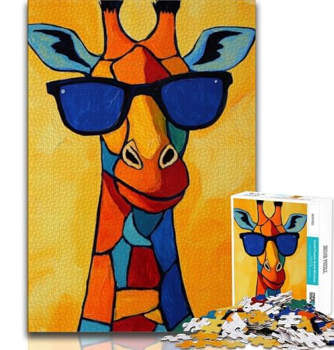 Künstlerisches Giraffen-Puzzle mit 1000 Teilen für Erwachsene und Jugendliche, Quizspiel, Wanddekoration, einzigartige Geburtstags, 50x75cm Künstlerisches Giraffen-Puzzle mit 1000 Teilen für Erwachsene und Jugendliche, Quizspiel, Wanddekoration, einzigartige Geburtstags, 50x75cm von LYXIANY