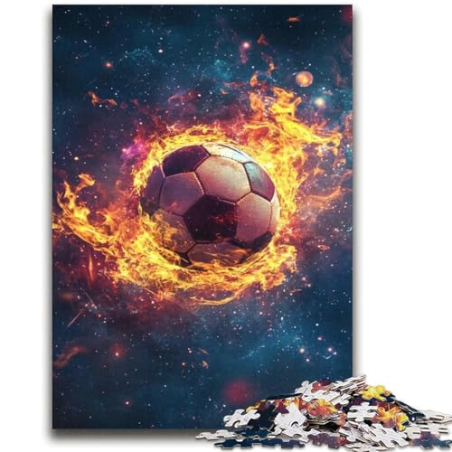 Kunst-Fußball-Puzzles für Erwachsene, 1000 Puzzles, helfen dem Gehirn, süchtig machendes Spielzeug zu trainieren, um Geduld und Eltern-Kind-Interaktion zu fördern (38x52cm) von LYXIANY