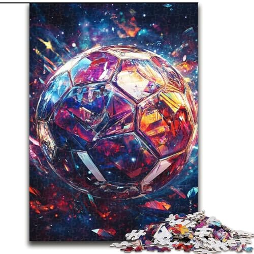 Kunst-Fußball-Puzzles für Teenager, anspruchsvolles Spiel und Familienspiel, Geburtstagsgeschenk, Geschenke, Wandkunst (50x75cm) von LYXIANY