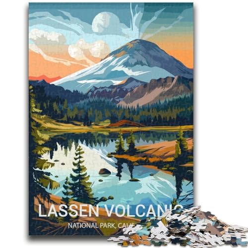 Lassen Volcanic National Park Puzzle für Teenager, 1000 Teile, Familienaktivität, Spaß zu Hause, Geburtstagsgeschenk, Reisegeschenke, 1000 Teile (50x75cm) von LYXIANY