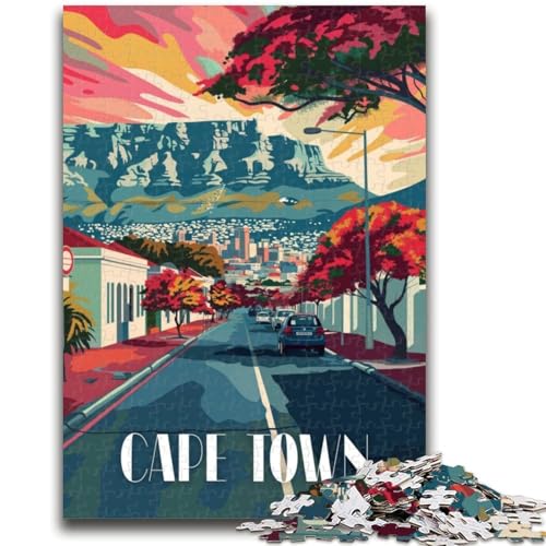 Lebendige Straßenpuzzles von Kapstadt für Teenager, Lernspiele, Heimdekoration, Geburtstagsgeschenk, Geschenke, Wandkunst, 1000 Teile (50x75cm) von LYXIANY