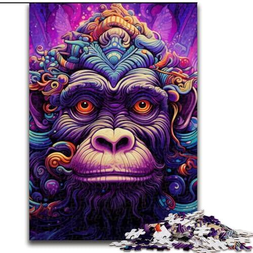 Lila AFFE Puzzle 1000 Teile für Erwachsene, Holzpuzzle für Teenager und Jugendliche, ideales Geburtstags, 50x75cm Lila AFFE Puzzle 1000 Teile für Erwachsene, Holzpuzzle für Teenager und Jugendliche, ideales Geburtstags, 50x75cm von LYXIANY