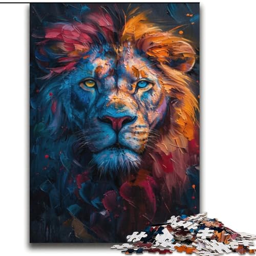 Löwen-Tierpuzzle, 2000 Teile, für Jugendliche ab 14 Jahren, Familienspaß, ganze Familie (70x100cm) von LYXIANY