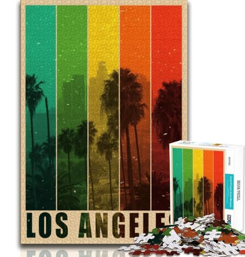 Los Angeles 1000-teiliges Puzzle für Teenager, Lernspiele, Heimdekoration, geeignet als Schreibtischdekoration, 50x75cm Los Angeles 1000-teiliges Puzzle für Teenager, Lernspiele, Heimdekoration, geeignet als Schreibtischdekoration, 50x75cm von LYXIANY